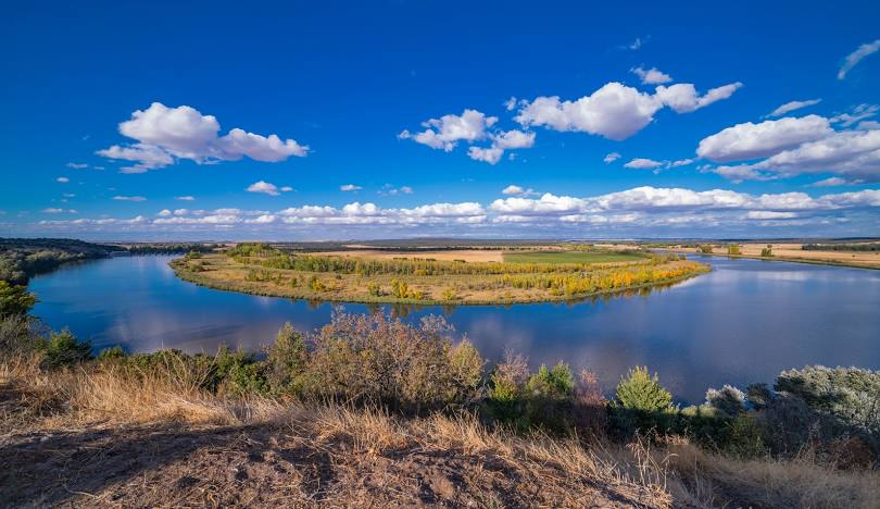 Vista del río Duero en Castronuño